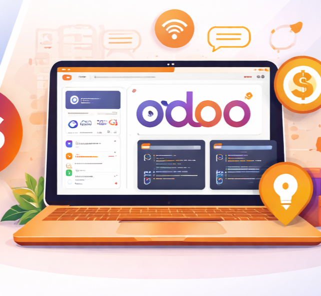 ERP developers collaborating on Odoo module customization and development
