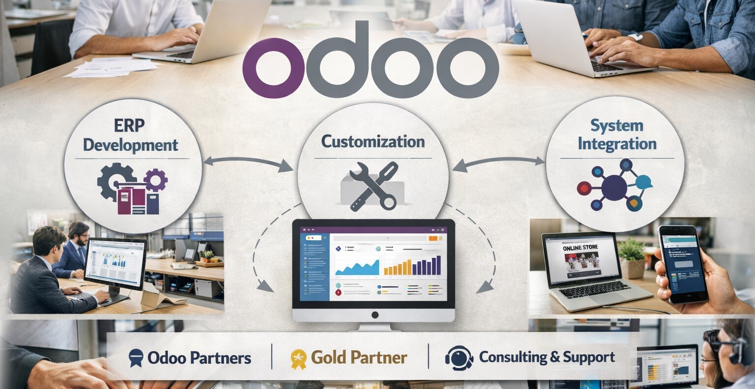 Streamlined ERP development and customization by Odoo services providers