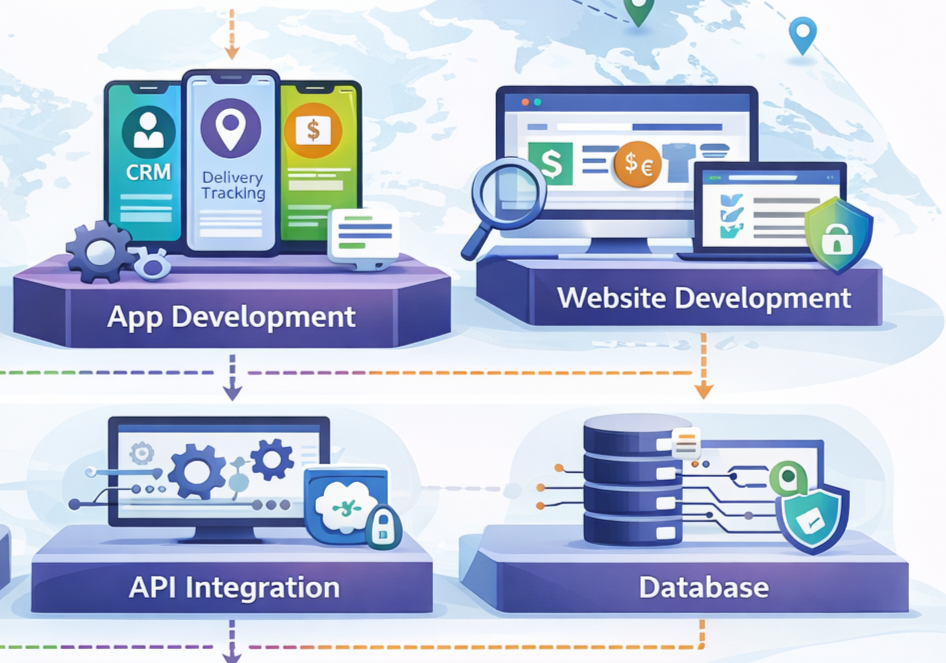 Scalable Odoo ERP, app and website development with helpdesk and API support